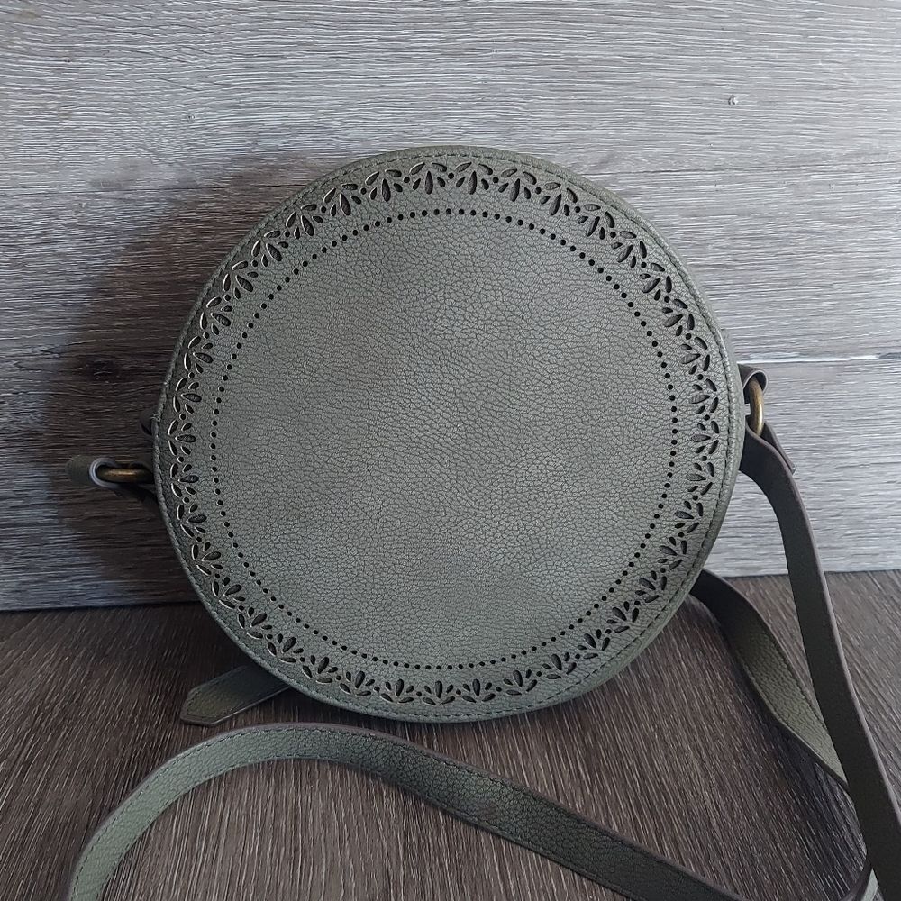 Sonoma Olive Green Round/Circle Crossbody Bag